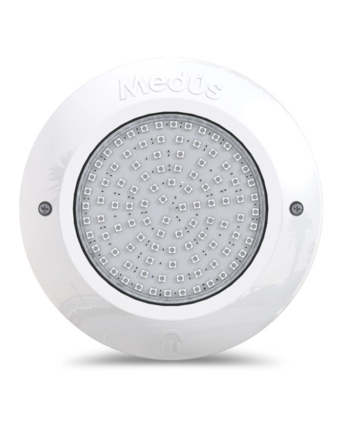 Luminaria LED superficial para pileta de material 24W Medus blanca RGB